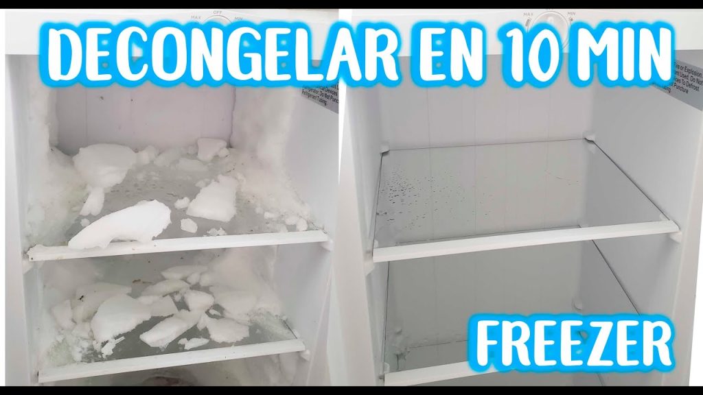 Cómo descongelar un congelador correctamente